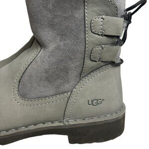 Ugg Suede Back-Lace Naiyah Women's Boots Grey - Size 7